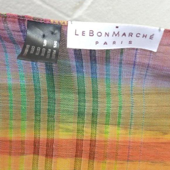 Le Bon Marche Poly/Cotton Scarf - Picture 2 of 3